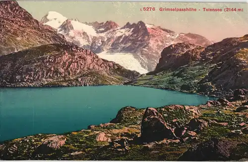 Ansichtskarte Innertkirchen Grimselpasshöhe - Totensee (2144 m). 1912