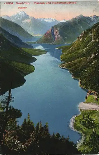 Ansichtskarte Heiterwang Nord-Tirol Plansee und Heiterwangersee 1910