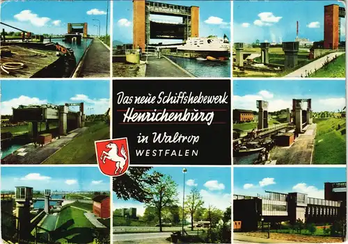 Henrichenburg-Castrop-Rauxel Schiffshebewerk Waltrop MB 8 Ansichten 1976