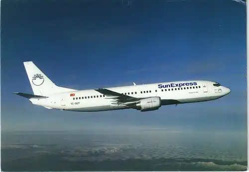 Ansichtskarte  SunExpress Fluggesellschaft Flugwesen Flugzeug 2000