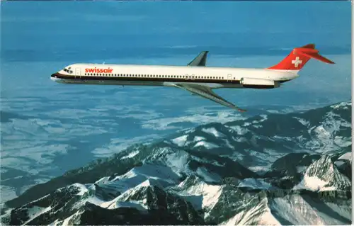 .Schweiz MCDONNELL DOUGLAS DC-9-81 Swissair Flugwesen Flugzeug 1986