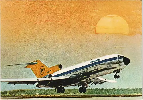 Condor Europa-Jet Boeing 727-30 Flugwesen Airplane Flugzeug 1970