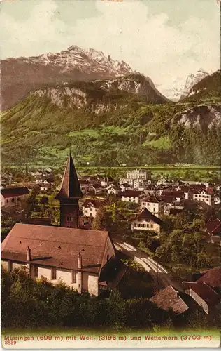 Ansichtskarte Meiringen Stadtpartie 1911