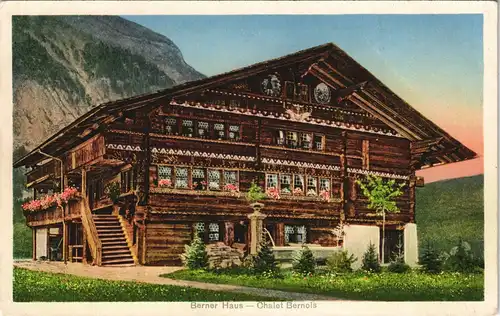Ansichtskarte .Schweiz Berner Haus - Chalet Bernois 1909