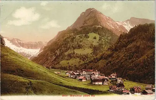 Ansichtskarte Melchtal Stadtpartie 1909