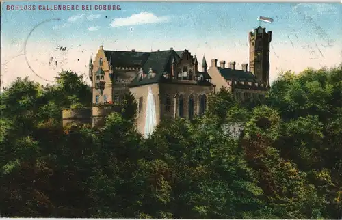 Ansichtskarte Coburg Schloß Callenberg 1909