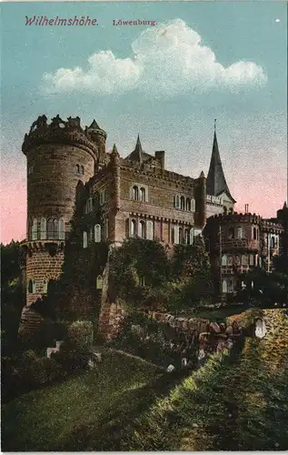 Ansichtskarte Bad Wilhelmshöhe-Kassel Cassel Löwenburg 1913