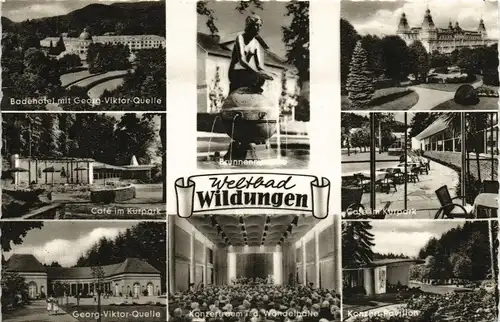 Bad Wildungen Stadtteilansichten ua. Fürstenhof, Stadtbad uvm. 1960 #