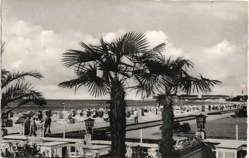 Ansichtskarte Grömitz (Holstein) Ostseebad Ostsee Strand Partie 1950
