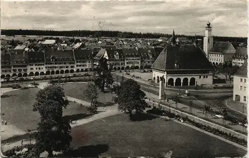 Ansichtskarte Freudenstadt Panorama-Stadt-Ansicht mit Rathaus 1960