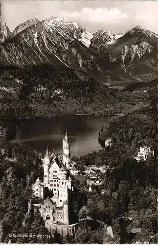 Ansichtskarte Schwangau Schloss Neuschwanstein & Tiroler Hochgebirge 1965