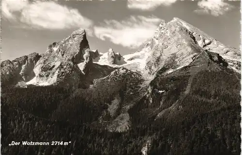 Ansichtskarte Berchtesgaden Watzmann Panorama Ansicht 1960