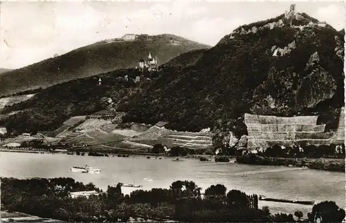 Königswinter Petersberg, Drachenburg und Drachenfels am Rhein 1962