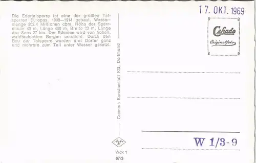 Ansichtskarte Waldeck (am Edersee) Schloß Waldeck am Edersee 1969/1967