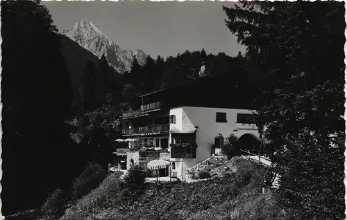 Ansichtskarte Mittenwald Pension Haus am Lärchenhang Lauterseeweg 1960