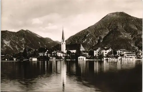 Egern-Rottach-Egern Panorama-Ansicht Ortsansicht mit Tegernsee 1960