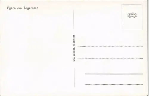 Egern-Rottach-Egern Panorama-Ansicht Ortsansicht mit Tegernsee 1960