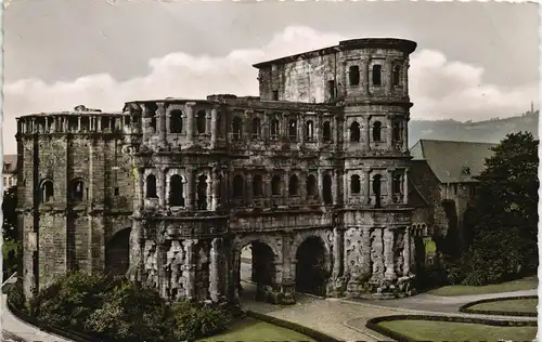 Ansichtskarte Trier Porta Nigra, Römisches Stadttor 1956