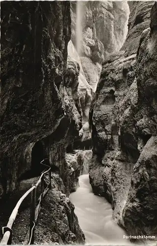 Ansichtskarte Garmisch-Partenkirchen Partnachklamm in Bayern 1959