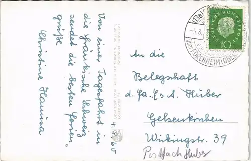 Ansichtskarte Gößweinstein Wallfahrkirche Innen & Außen Mehrbildkarte 1960