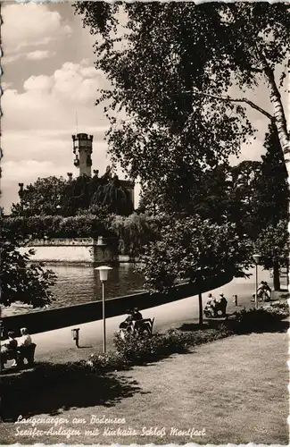 Langenargen am Bodensee Seeufer-Anlagen mit Schloß Montfort 1958