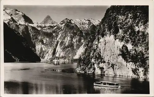 Schönau am Königssee Königssee Malerwinkel Blick nach St. Bartholomä 1952