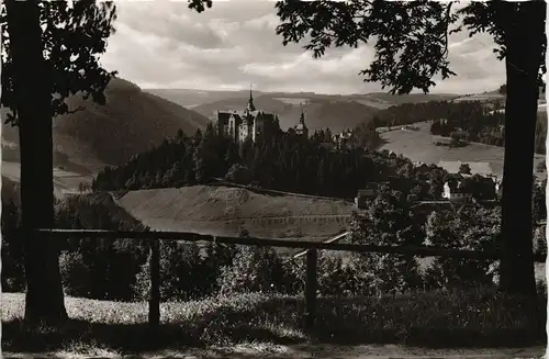 Lauenstein-Ludwigsstadt Burg Lauenstein Oberfranken Fernansicht 1960