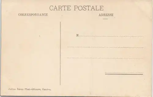 Ansichtskarte Genf Genève Hafen - Dampfer 1912