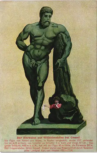 Ansichtskarte Bad Wilhelmshöhe-Kassel Cassel Herkules - Wilhelmshöhe 1912