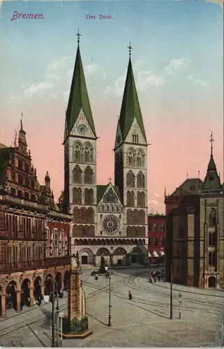 Ansichtskarte Bremen St. Petri-Dom gel. Feldpost 1918