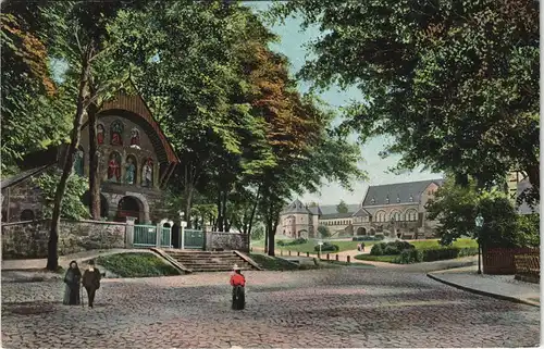 Ansichtskarte Goslar Straßenpartie 1907