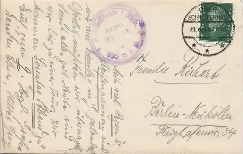 Postcard Schreiberhau Szklarska Poręba Zackelfallbaude, Wasserfall 1931