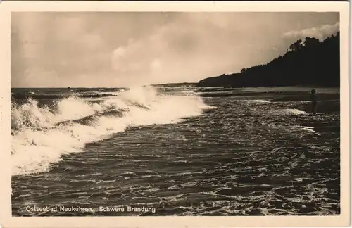 Neukuhren Pionerski (Kuršiai/Пионерский) Ostseebad Ostsee Schwere Brandung 1930