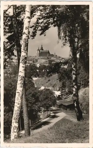 Postcard Iglau Jihlava Weg zur Stadt - Hütten 1941