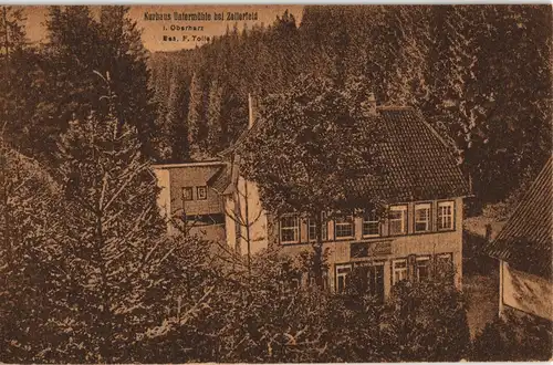 Ansichtskarte Clausthal-Zellerfeld Untermühle 1912