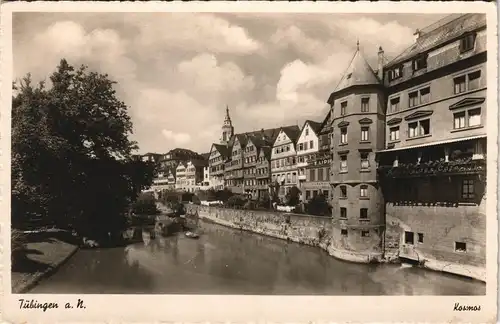 Ansichtskarte Tübingen Flußpartie 1930