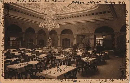Ansichtskarte München Restaurant Gassner Bayerstr. 39 1921