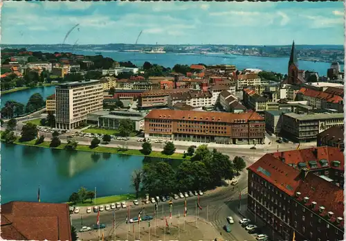 Ansichtskarte Kiel Panorama-Ansicht Stadt und Hafen 1968