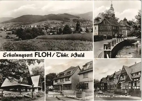 Floh-Floh-Seligenthal DDR Mehrbild-AK Erholungsort Thüringer Wald 1988/1979