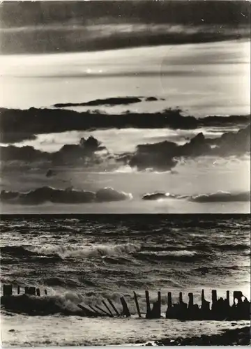 Ansichtskarte .Mecklenburg-Vorpommern Ostsee Allgemein Gewitterstimmung 1974