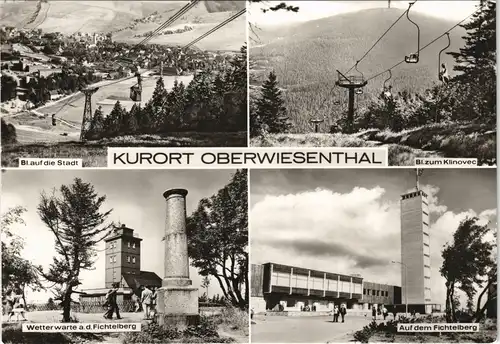 Oberwiesenthal DDR Mehrbild-AK mit Panorama, Wetterwarte Fichtelberg uvm. 1975