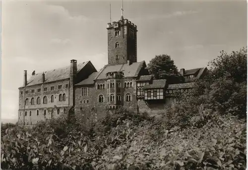 Ansichtskarte Eisenach Wartburg Burg in Thüringen DDR Gesamtansicht 1983