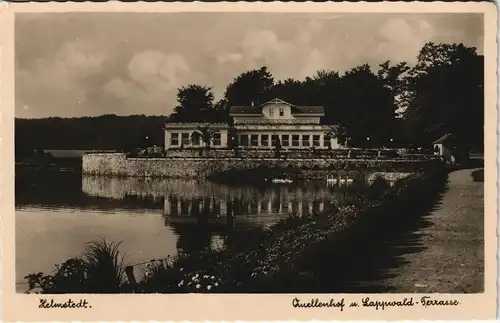 Ansichtskarte Helmstedt Quellenhof u. Lappwald-Terrasse 1930