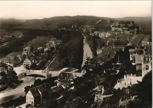 Tübingen Blick vom Österberg auf Neckarbrücke, anno 1902 1960