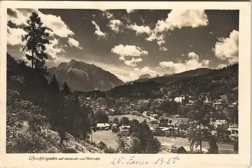 Ansichtskarte Berchtesgaden Panorama mit Hochkalter & Reiteralpe 1950