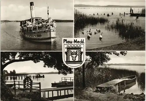 Ansichtskarte Plau (am See) DDR Mehrbild-AK Plauer See (Mecklenburg) 1967