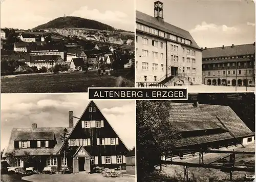 Altenberg (Erzgebirge) DDR Mehrbildkarte mit 4 Ortsansichten 1968/1967