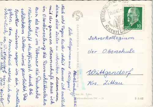 Oberbärenburg-Altenberg (Erzgebirge) DDR Mehrbildkarte   HOG Zum Bären 1962