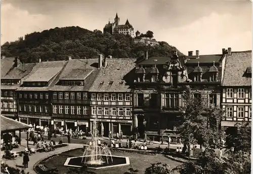 Ansichtskarte Wernigerode Blick auf den Nicolaiplatz zu DDR-Zeiten 1972/1971