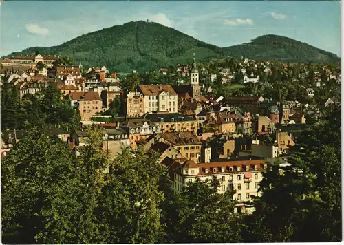 Ansichtskarte Baden-Baden Stadt Panorama mit Blick zum Merkur 1970